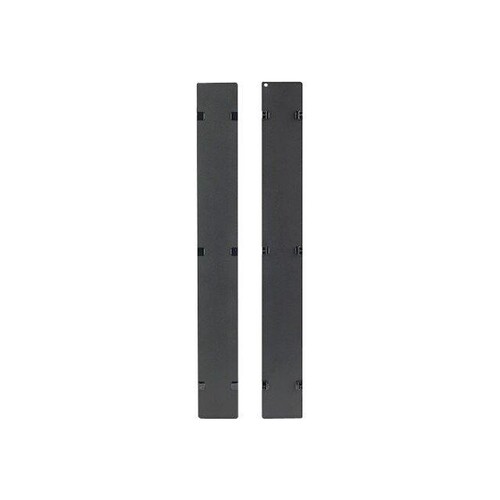 APC Rack-Kabelführungskonsolen-Abdeckung - Schwarz - 48U - TAA-konform (Packung mit Produktbild Additional View 1 L