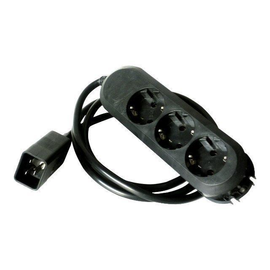 ONLINE USV Steckdosenleiste - Eingabe, Eingang IEC 60320 C20 - Ausgangsanschlüsse: 3 (power CEE 7/7) Produktbild
