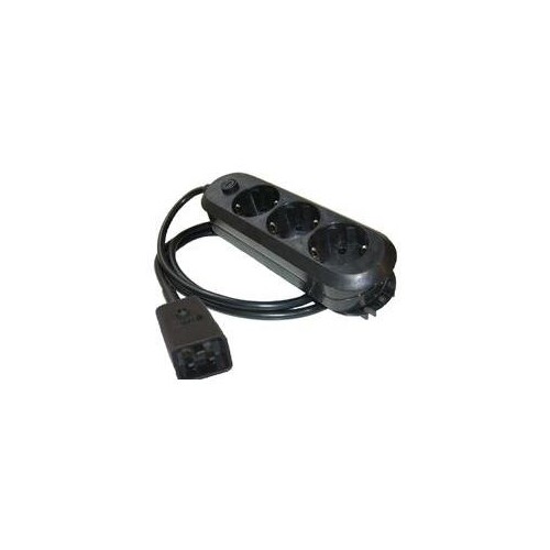 ONLINE USV Steckdosenleiste - Eingabe, Eingang IEC 60320 C20 - Ausgangsanschlüsse: 3 (power CEE 7/7) Produktbild Additional View 1 L
