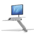 Workstation Sitz/Steh Desktop Lotus für 1 Monitor weiß Fellowes 8081701 Produktbild