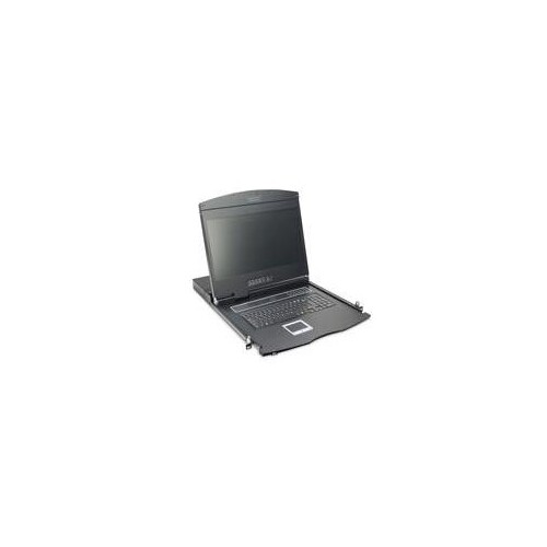 DIGITUS 19" LCD KVM Konsole, 1-Port VGA, deutsche Tastatur Produktbild Additional View 4 L