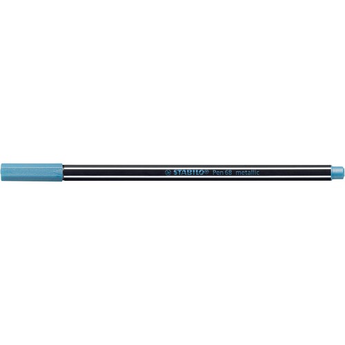 Fasermaler Pen 68 Metallic 1,4mm Rundspitze blau Stabilo 68/841 Produktbild Additional View 1 L