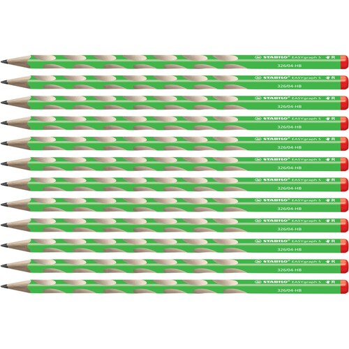 Bleistift EASYgraph S HB 2,2mm Rechtshänder grün Stabilo 326/04-HB Produktbild Additional View 1 L