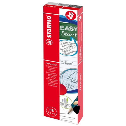 Bleistift EASYgraph S HB 2,2mm Rechtshänder grün Stabilo 326/04-HB Produktbild Additional View 2 L