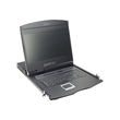 DIGITUS 19" LCD KVM-Konsole, 1-Port VGA, US-Tastatur Produktbild Additional View 1 S