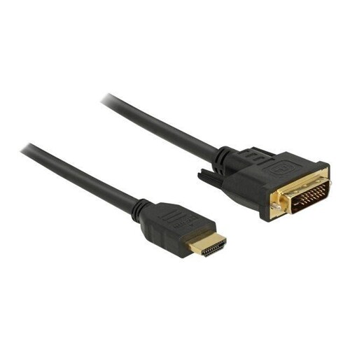 Delock Adapterkabel - DVI-D männlich zu HDMI männlich Produktbild Front View L