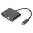 DIGITUS Externer Videoadapter - USB-C 3.1 - HDMI, VGA Produktbild Additional View 1 S