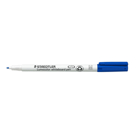 Whiteboardmarker Lumocolor 301 1mm Rundspitze blau trocken abwischbar Staedtler 301-3 Produktbild