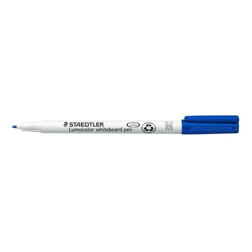 Whiteboardmarker Lumocolor 301 1mm Rundspitze blau trocken abwischbar Staedtler 301-3 Produktbild
