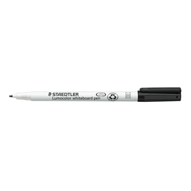Whiteboardmarker Lumocolor 301 1mm Rundspitze schwarz trocken abwischbar Staedtler 301-9 Produktbild