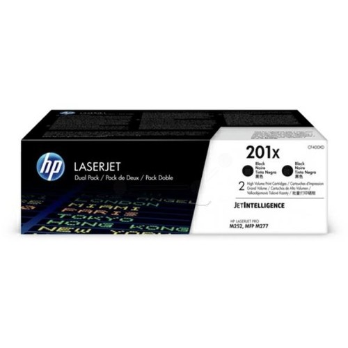 Toner Doppelpack 201X für Laserjet Pro M250/M270 2x2800Seiten schwarz HP CF400XD Produktbild Front View L