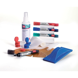 STARTER-SET für Whiteboard Tafelwischer + Spray + Stifte + Magnete Nobo 1901430 (SET=32 STÜCK) Produktbild