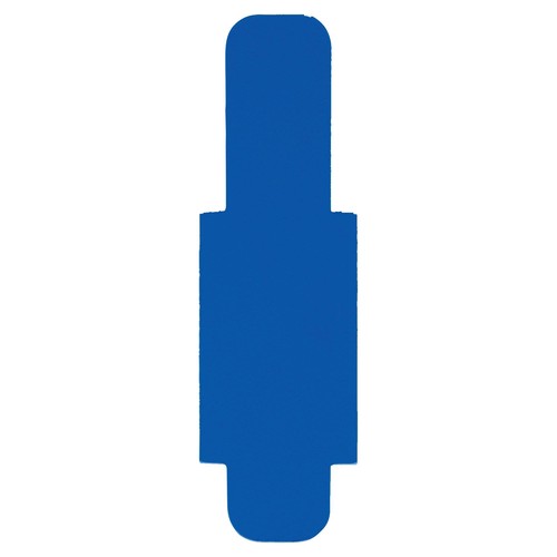 Stecksignal 12x40mm dunkelblau Hartfolie Leitz 6030-00-39 (BTL=50 STÜCK) Produktbild Front View L