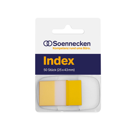 Haftstreifen Index 25x43mm gelb 5820 (PACK=50 STÜCK) Produktbild
