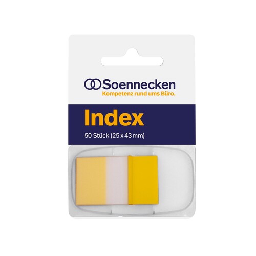 Haftstreifen Index 25x43mm gelb 5820 (PACK=50 STÜCK) Produktbild Front View L