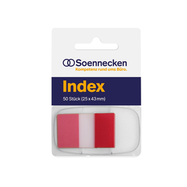 Haftstreifen Index 5821 25x43mm rot 5821 (PACK=50 STÜCK) Produktbild