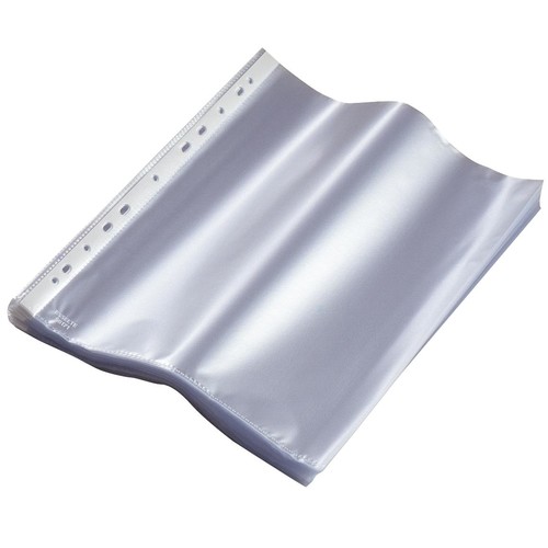 Prospekthülle oben offen A4 hoch 120µ PP genarbt BestStandard KF00423 (PACK=100 STÜCK) Produktbild Front View L