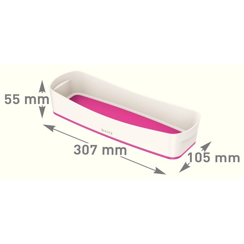 Aufbewahrungsschale MyBox 307x55x105mm weiß/pink Leitz 5258-10-23 Produktbild Additional View 3 L