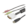 StarTech.com 1,8m 4-in-1 USB DVI KVM Kabel mit Audio und Mikrofon Produktbild Additional View 2 S