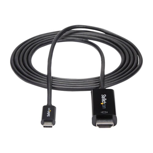StarTech.com 6ft (2m) USB C to HDMI Cable, 4K 60Hz USB Type C to HDMI 2.0 Video Adapter Cable, Thund Produktbild Additional View 2 L