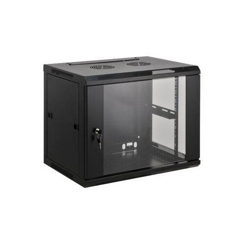 Intellinet Network Cabinet, Wall Mount (Standard), 12U, Usable Depth 500mm/Width 540mm, Black, Assem Produktbild Front View L
