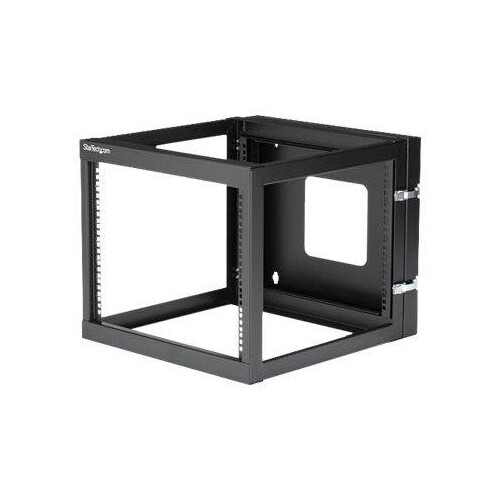 StarTech.com "8U Hinged Open Frame Wall Mount Network Rack - 4-Post 22"" Depth Swing Out Computer Eq Produktbild Additional View 4 L