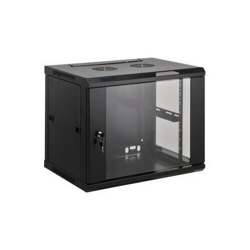 Intellinet Network Cabinet, Wall Mount (Standard), 9U, Usable Depth 500mm/Width 540mm, Black, Assemb Produktbild Front View L