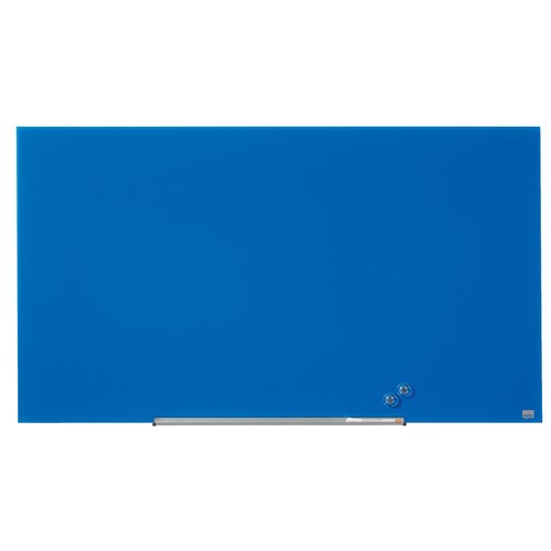 Glas-Magnetboard Diamond Widescreen 57" 71x126cm magnetisch blau Nobo 1905189 Produktbild Additional View 1 L