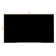 Glas-Magnetboard Diamond Widescreen 85" 188x106 cm magnetisch schwarz Nobo 1905182 Produktbild Additional View 6 S