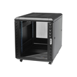 StarTech.com RK1236BKF Serverschrank (12HE, 73,7 cm tief, bis max. 800 Kg belastbar, mit Rollen, Tür Produktbild