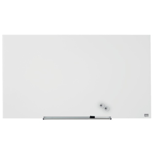 Glas-Magnetboard Diamond Widescreen 45" 100x56 cm weiß magnetisch Nobo 1905176 Produktbild Front View L