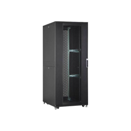 DIGITUS Professional Unique DN-19 SRV-47U-8-B-1 - Schrank Netzwerkschrank - Schwarz, RAL 9005 - 47U Produktbild
