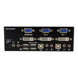 StarTech.com Dual DVI VGA 2 Port Monitor Audio Switch 2-fach KVM Umschalter USB 2.0 1920x1200 - 2 x Produktbild Additional View 2 S