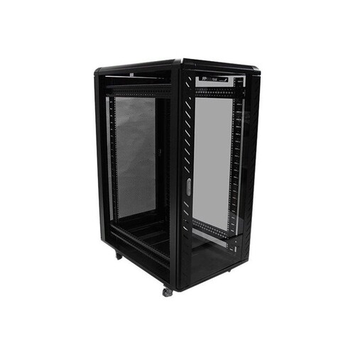 StarTech.com 25U Network Rack Cabinet on Wheels - 36in Deep - Portable 19in 4 Post Network Rack Encl Produktbild Additional View 2 L