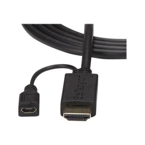 StarTech.com 90cm aktives HDMI auf VGA Konverter Kabel -  HDMI zu VGA Adapter 0,9m - Schwarz - 1920x Produktbild Additional View 2 L