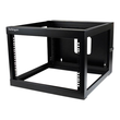 StarTech.com RK619WALLOH Serverschrank (6HE, zur Wandmontage, mit Scharnier, 56cm tief, open frame, Produktbild