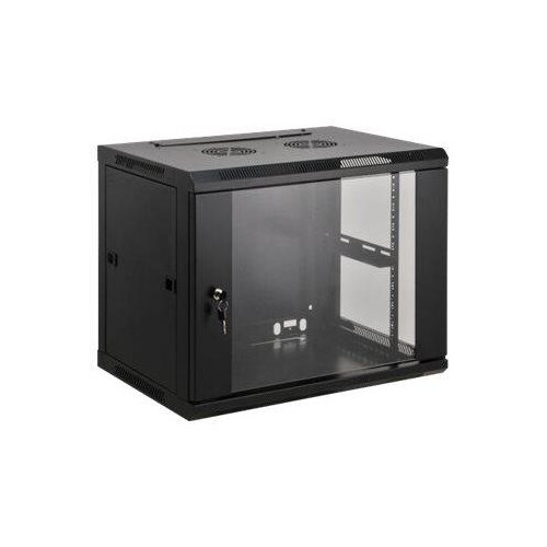 Intellinet Network Cabinet, Wall Mount (Standard), 6U, Usable Depth 500mm/Width 540mm, Black, Assemb Produktbild Front View L