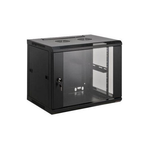 Intellinet Network Cabinet, Wall Mount (Standard), 20U, Usable Depth 500mm/Width 540mm, Black, Assem Produktbild Front View L