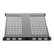StarTech.com Server Rack Shelf - 1U - Adjustable Mount Depth - Heavy Duty - Rack - Regal - Schwarz - Produktbild Additional View 3 S