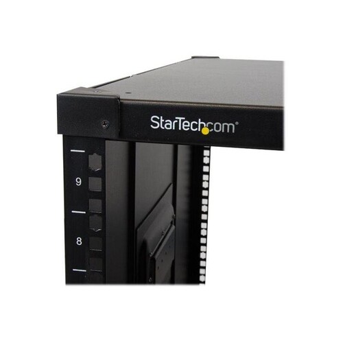 StarTech.com Mobiles Server Rack mit Griffen - rollbarer Serverschrank / Netzwerschrank - 9HE - Schr Produktbild Additional View 3 L