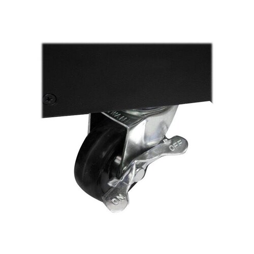 StarTech.com Mobiles Server Rack mit Griffen - rollbarer Serverschrank / Netzwerschrank - 9HE - Schr Produktbild Additional View 4 L