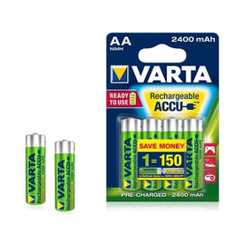 Varta -56756B - Wiederaufladbarer Akku - AA - Nickel-Metallhydrid (NiMH) - 1,2 V - 4 Stück(e) - 2400 Produktbild