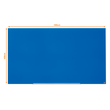 Glas-Magnetboard Diamond Widescreen 85" 106x188cm magnetisch blau Nobo 1905190 Produktbild Additional View 5 S