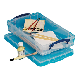 Aufbewahrungsbox mit Deckel 46,5x8,5x27cm 6Liter transparent Really Useful 6C Produktbild