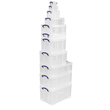 Aufbewahrungsbox mit Deckel 46,5x8,5x27cm 6Liter transparent Really Useful 6C Produktbild Additional View 2 S