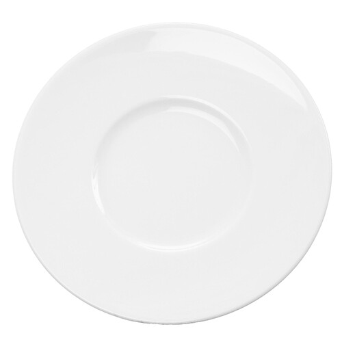 Kaffeeuntertasse Modell Heike Porzellan weiß Esmeyer 433-237 (PACK=6 STÜCK) Produktbild Front View L