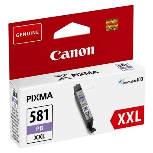 Tintenpatrone CLI-581PB XXL für Pixma TR7500/TS6100 11,7ml FOTOblau Canon 1999C001 Produktbild Front View L