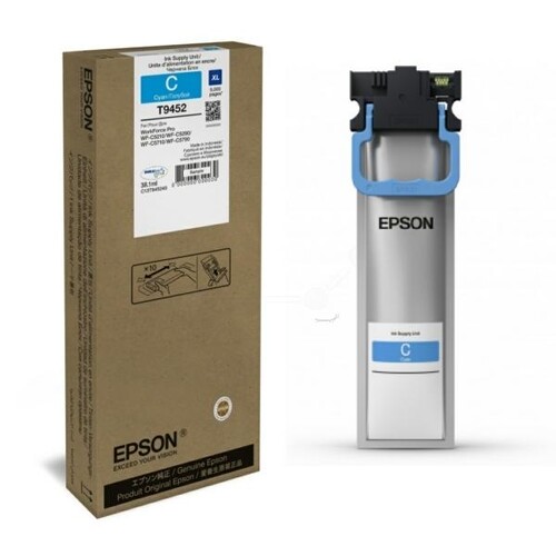 Tintenpatrone T9452 XL für Epson Workforce Pro WF-C 5290/5790 38,1ml cyan Epson T945240 Produktbild Front View L