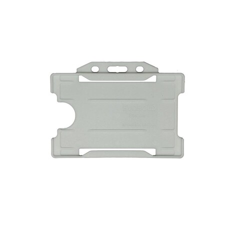 Kartenhülle 100% recycled EC-Format quer transparent vorne offen für einen Ausweis Produktbild Front View L