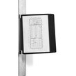 Sichttafelständer VARIO MAGNET WALL 10 mit 10 schwarzen Sichttafeln magnetisch Durable 5918-01 Produktbild